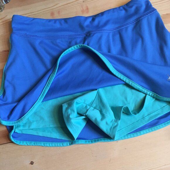Athletics Bright Blue and Turquoise Skort, Super Cute, Athletics by Old Navy - Picture 1 of 13